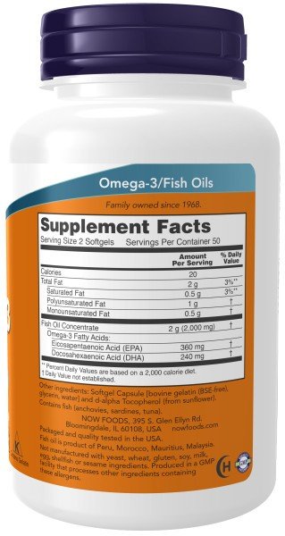 Now Foods Omega-3 100 Softgel