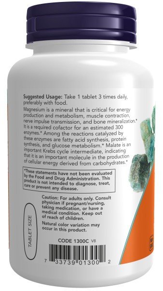 Now Foods Magnesium Malate 1000mg 180 Tablet