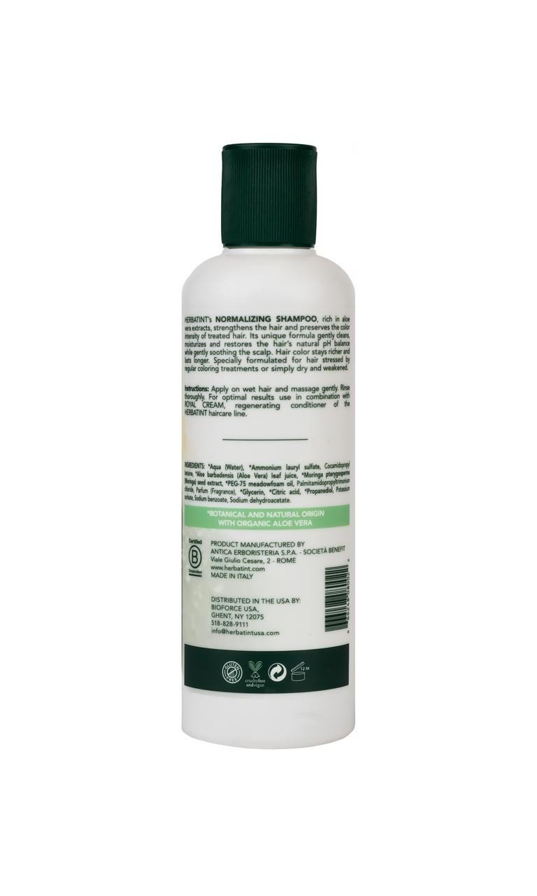 Herbatint Normalizing  Shampoo-Color Treated Hair-Aloe Vera 8.79 fl oz Liquid