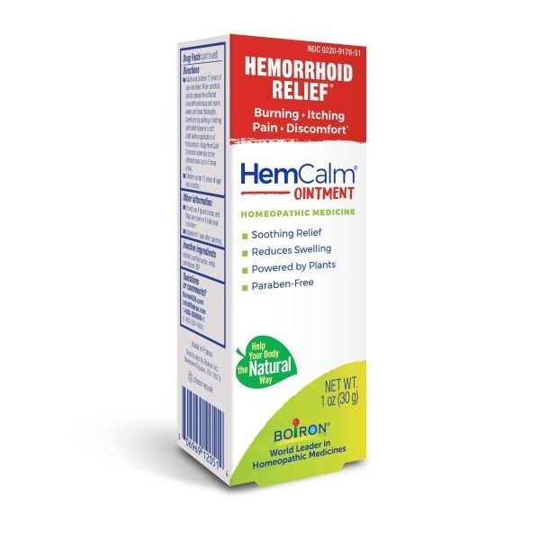 Boiron HemCalm Homeopathic Medicine For Hemorrhoid Relief 1 oz Ointment