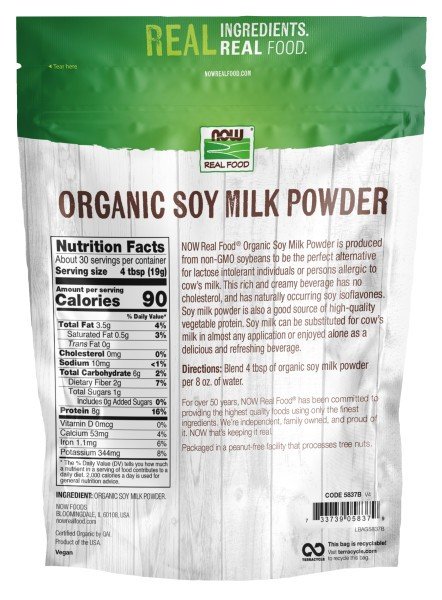 Now Foods Organic Soy Milk Powder 20 oz Powder