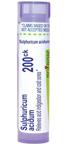 Boiron Sulphuricum Acidum 200CK Homeopathic Single Medicine For Digestive 80 Pellet