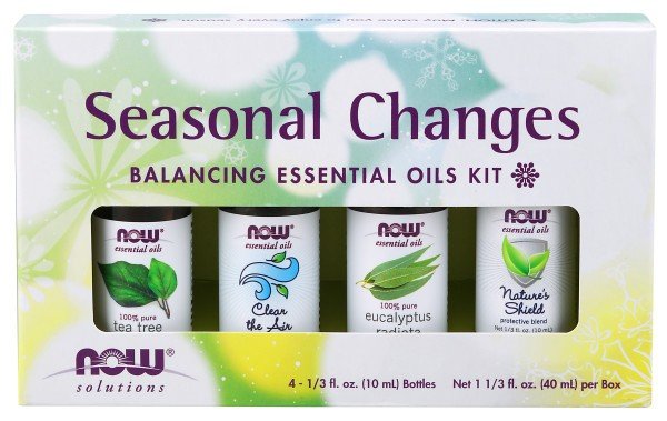 Now Foods Seasonal Changes Balancing Essential Oils 4/10ml bottles Kit