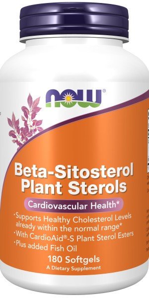 Now Foods Beta-Sitosterol Plant Sterol Softgels 180 Softgel