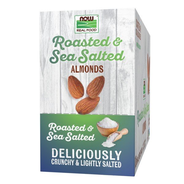 Now Foods Roasted &amp; Salted Almonds 10-1.25 oz (35 g) Packet