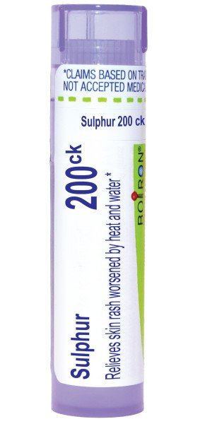 Boiron Sulphur 200CK Homeopathic Single Medicine For First Aid 80 Pellet