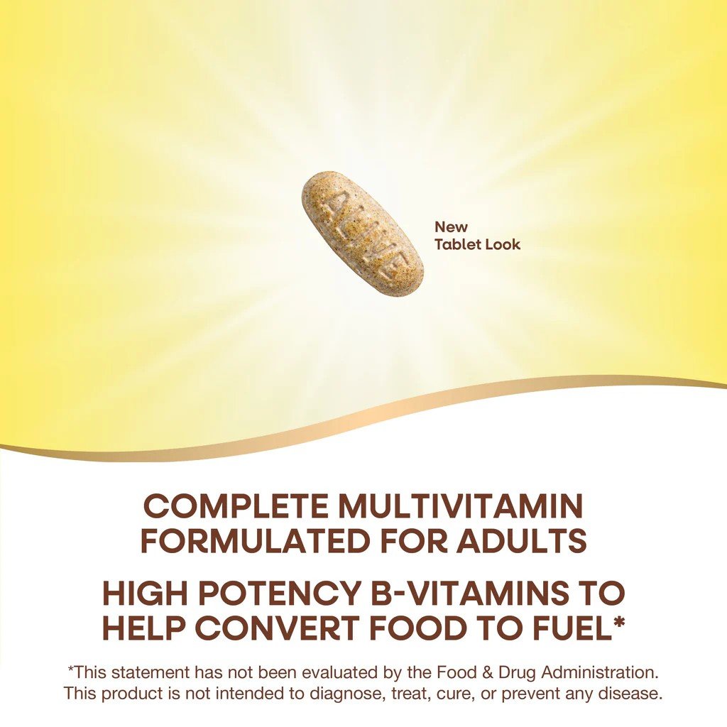 Nature&#39;s Way Alive! Daily Energy Complete Multivitamin 60 Tablet