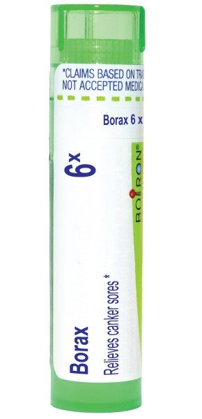 Boiron Borax 6X Homeopathic Single Medicine For First Aid 80 Pellet