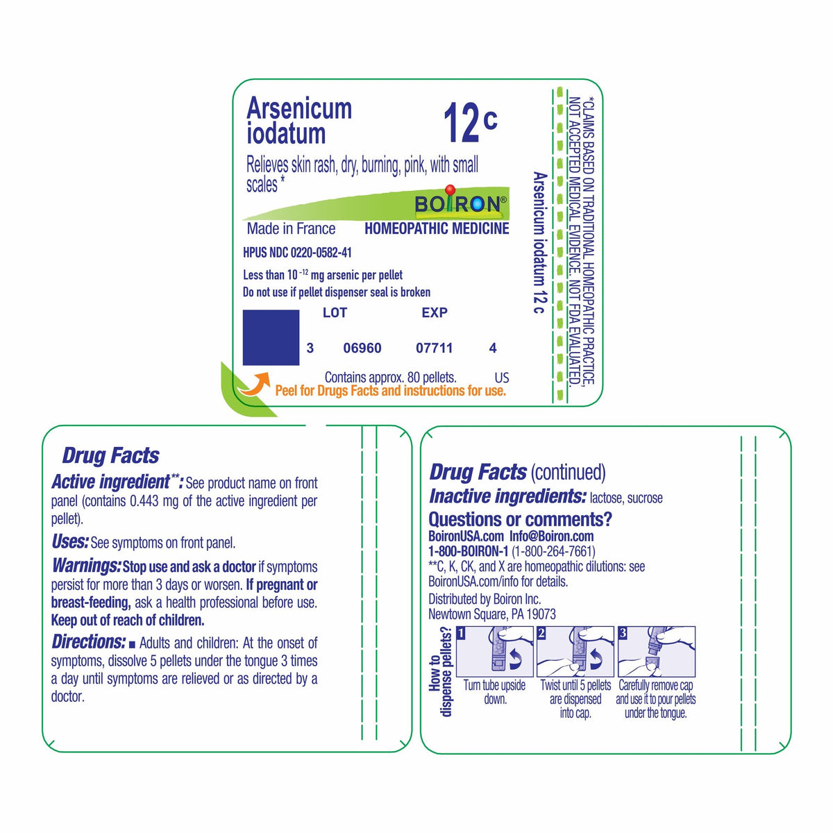 Boiron Arsenicum Iodatum 12C Homeopathic Single Medicine For First Aid 80 Pellet