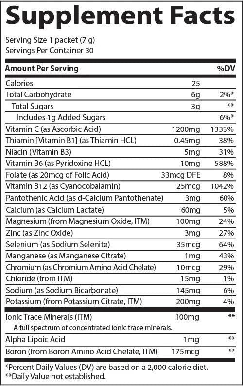 Trace Minerals Electrolyte Stamina Power Pak Non-GMO Mixed Berry 30 Packet