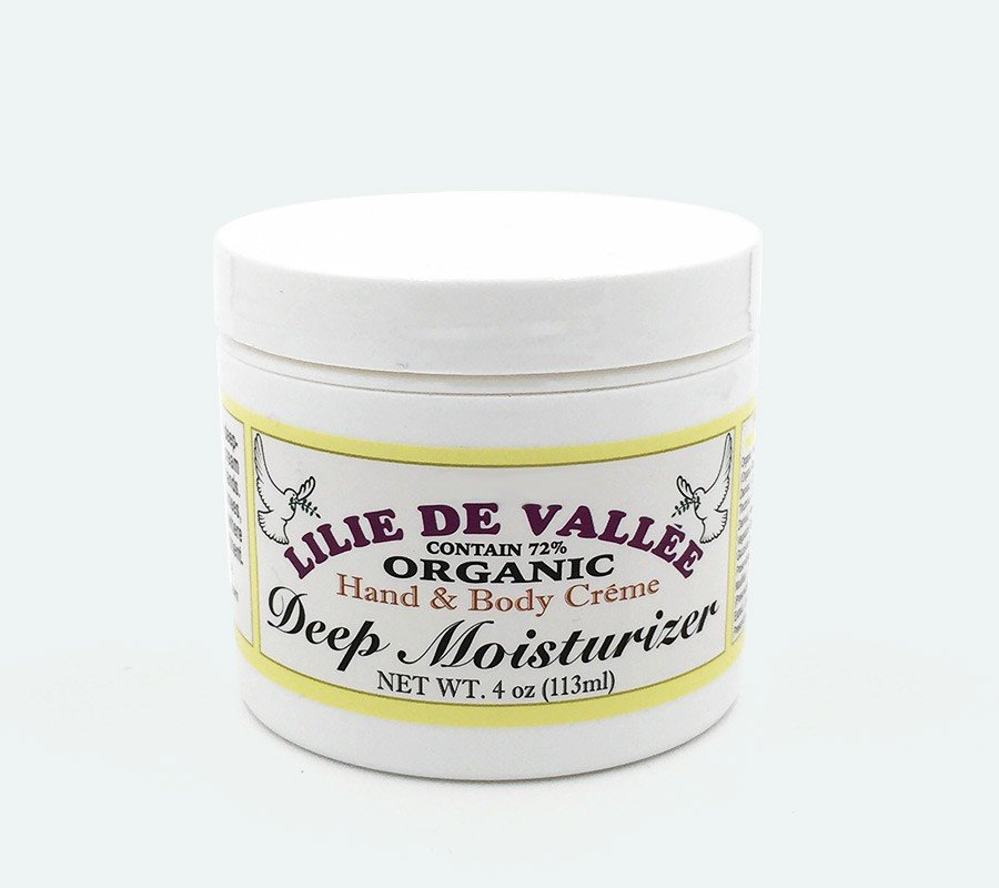 Lilie De Vallee White Ginger Organic Hand & Body Creme Deep Moisturizer 4 oz Cream