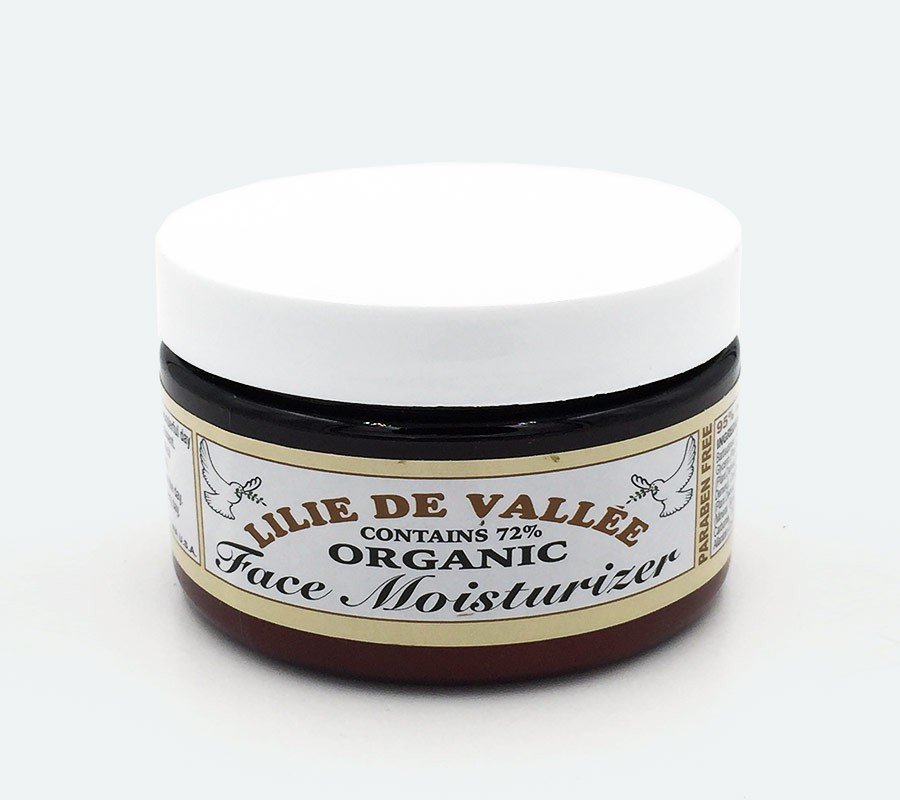 Lilie De Vallee Organic Face Moisturizer 4 oz Cream