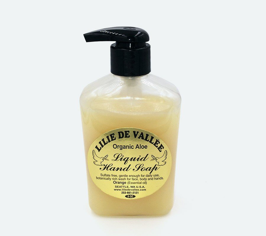 Lilie De Vallee Organic Liquid Hand Soap 8 oz Liquid