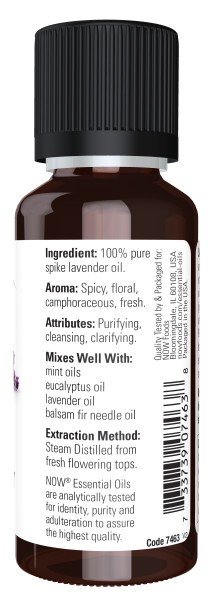 Now Foods Spike Lavender Oil 1 fl oz Oil