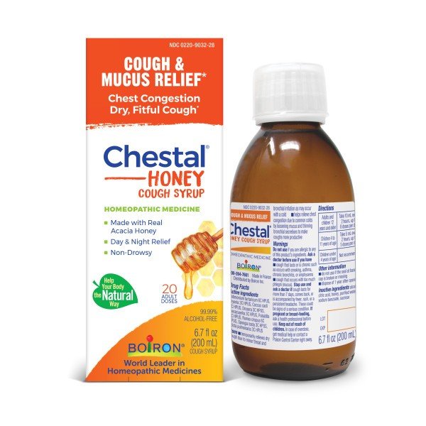 Boiron Chestal Honey Homeopathic Medicine For Cough & Chest Congestion 6.7 oz Liquid