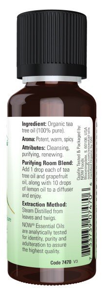 Now Foods Tea Tree Oil Organic 1 oz Liquid