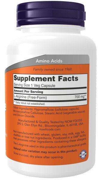 Now Foods L-Arginine 180 VegCap