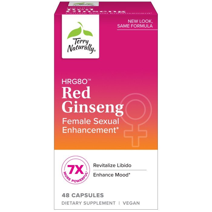 EuroPharma (Terry Naturally) HRG80 Red Ginseng Female Sexual Enhancement 48 Capsule