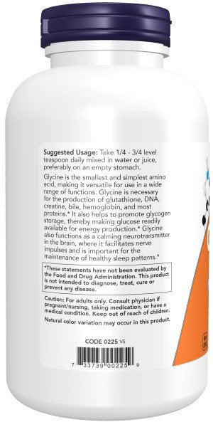 Now Foods Glycine Powder 1 lbs Powder