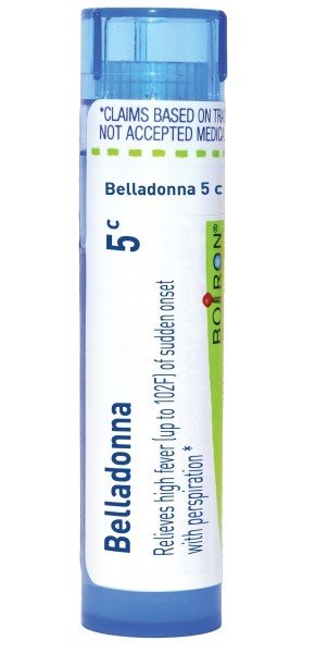 Boiron Belladonna 5C Homeopathic Single Medicine For Cough, Cold & Flu 80 Pellet