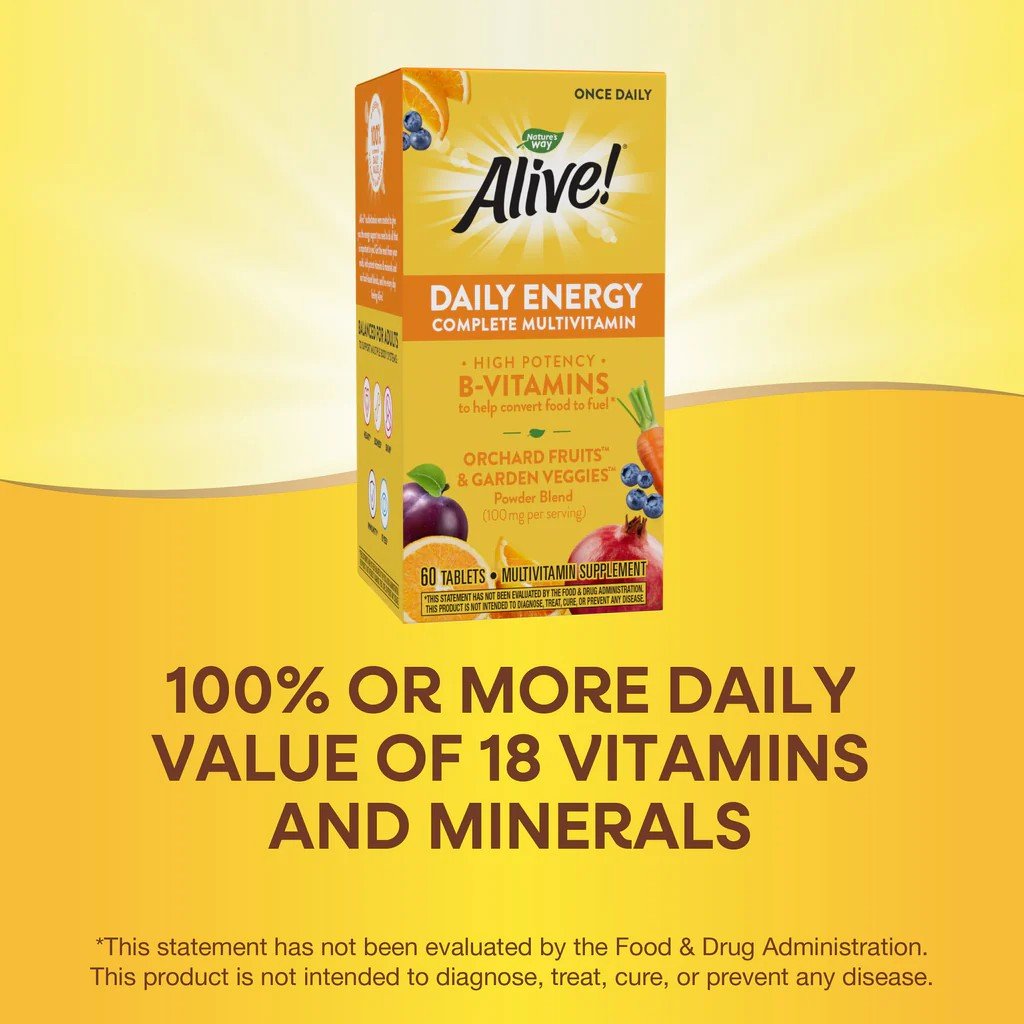 Nature&#39;s Way Alive! Daily Energy Complete Multivitamin 60 Tablet