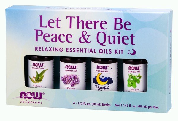 Now Foods Let There Be Peace &amp; Quiet Relaxing Essential Oils Kit 4-10 mL Oil