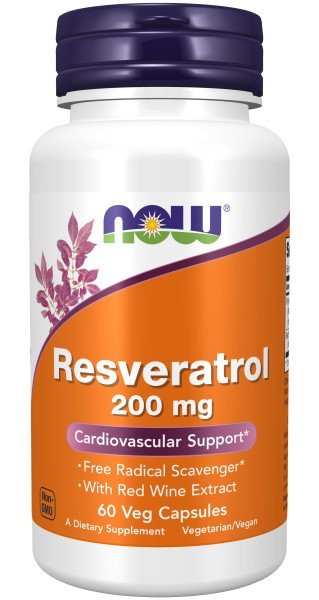 Now Foods Mega Potency Natural Resveratrol 60 VegCap