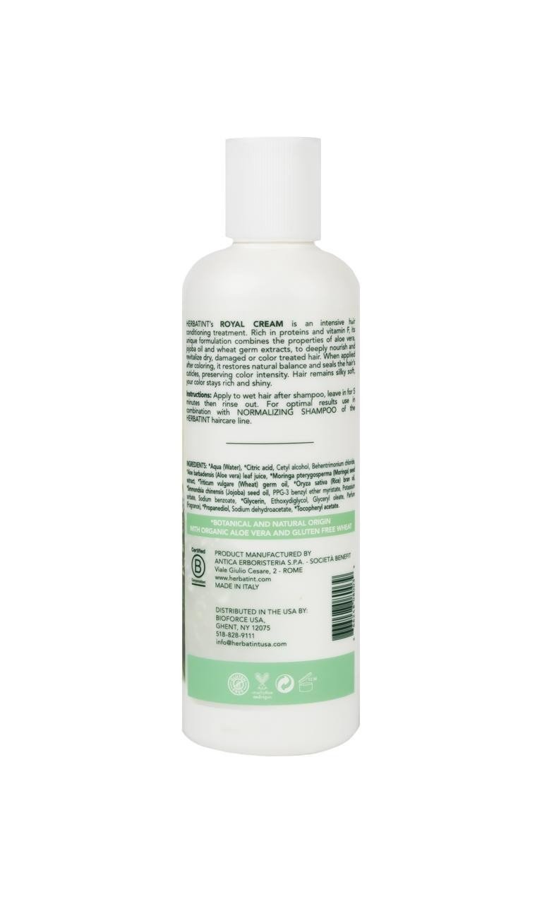 Herbatint Royal Cream Conditioner-Aloe Vera-Jojoba Oil-Wheat 8.79 fl oz Liquid