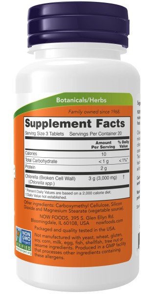 Now Foods Chlorella 1000mg 60 Tablet