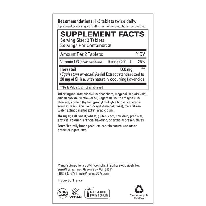 EuroPharma (Terry Naturally) Silica-20 60 Tablet