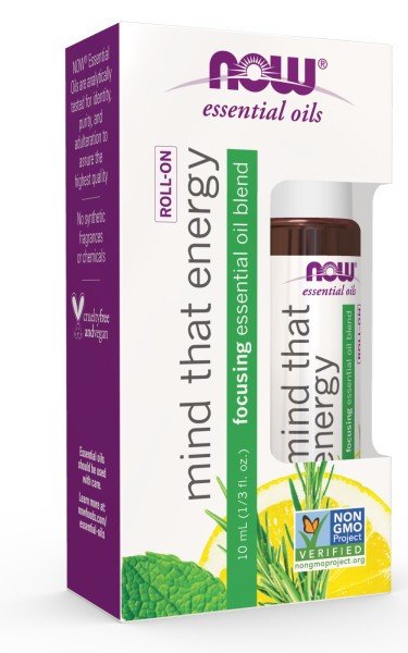 Now Foods Mind That Energy Essential Oil 10 mL Roll-on