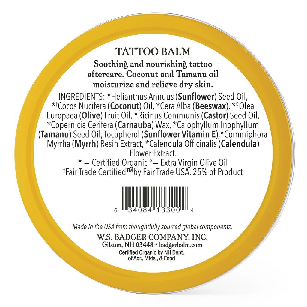 Badger Tattoo Balm 2 oz Tin