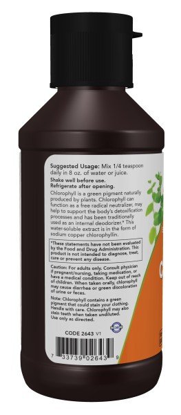 Now Foods Liquid Chlorophyll Extra Strength Unflavored 4 fl oz (118 mL) Liquid