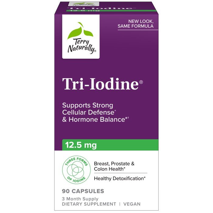 EuroPharma (Terry Naturally) Tri Iodine 12.5mg 90 Capsule