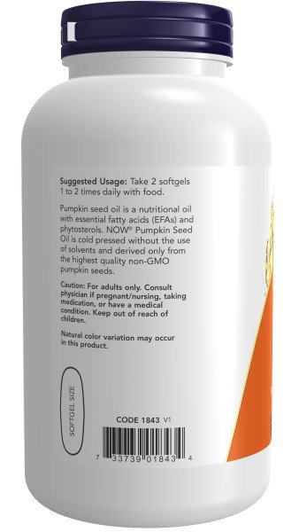 Now Foods Pumpkin Seed Oil 200 Softgel