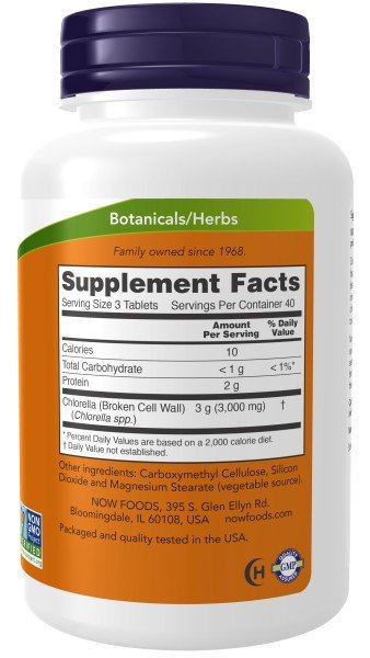 Now Foods Chlorella 1000mg 120 Tablet