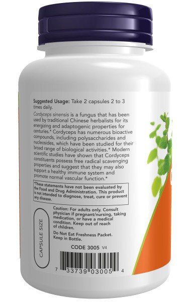 Now Foods Cordyceps 750mg 90 VegCap