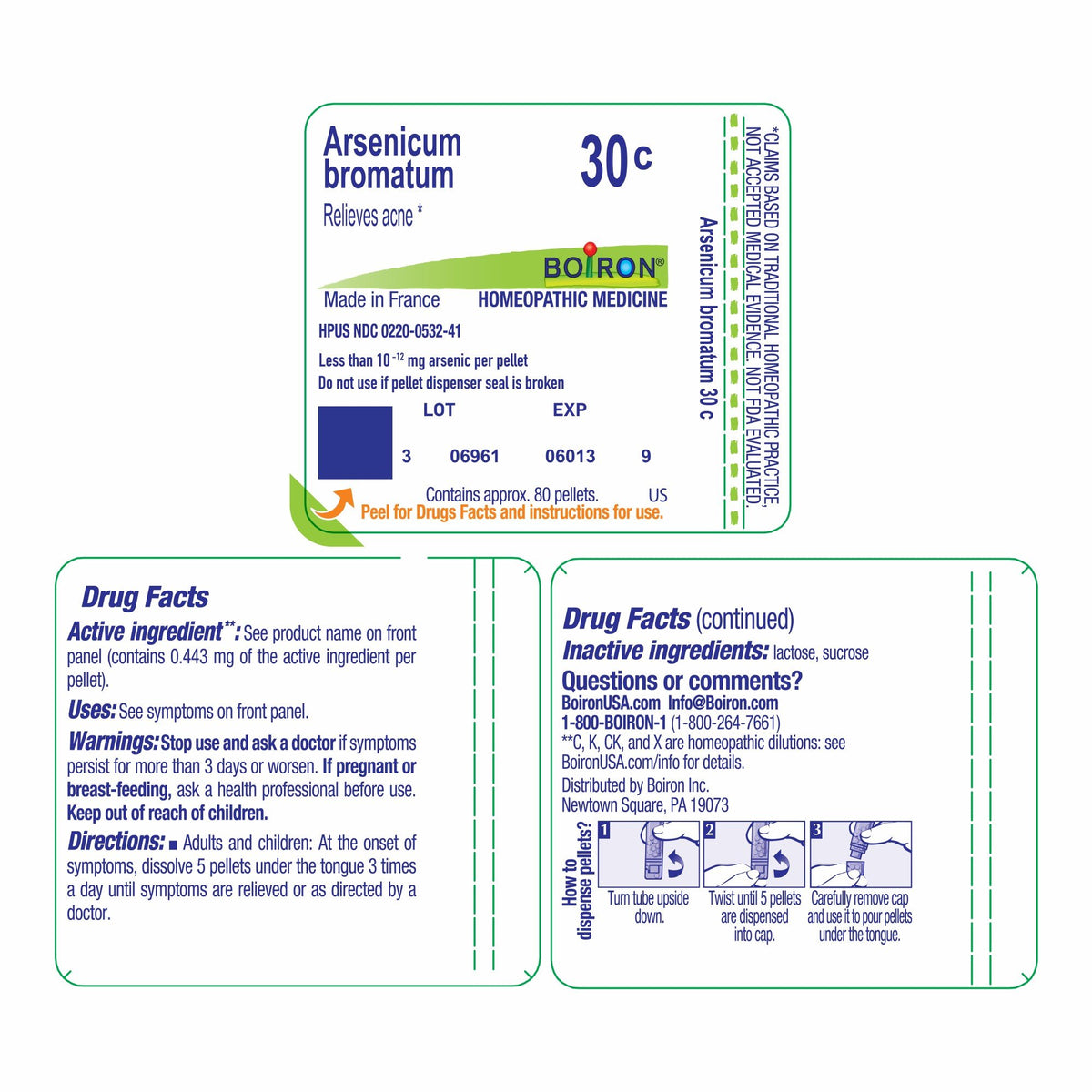 Boiron Arsenicum Bromatum 30C Homeopathic Single Medicine For First Aid 80 Pellet