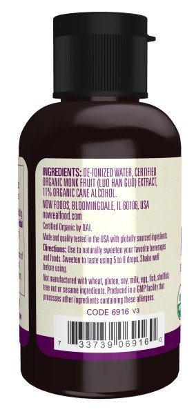 Now Foods Organic Monk Fruit 2 fl oz Liquid