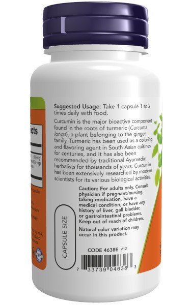 Now Foods Turmeric Curcumin 60 VegCap