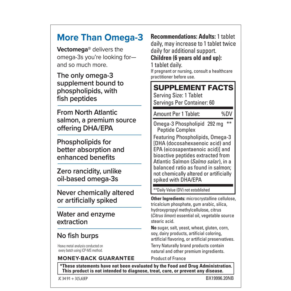 EuroPharma (Terry Naturally) Vectomega 60 Tablet