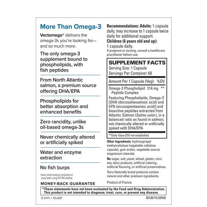 EuroPharma (Terry Naturally) Vectomega 60 Capsule