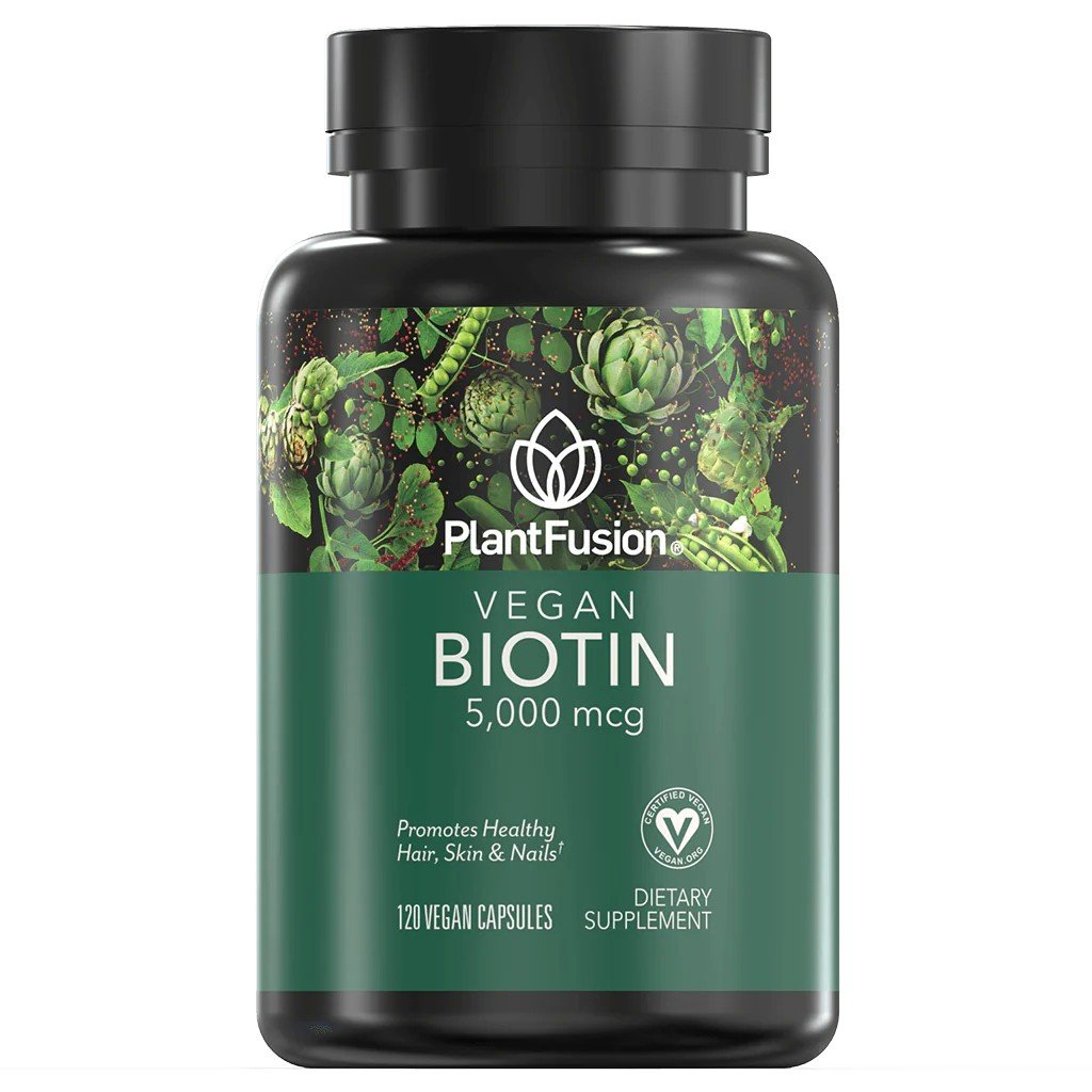 PlantFusion Vegan Biotin 5000 mcg 120 Veg Caplet