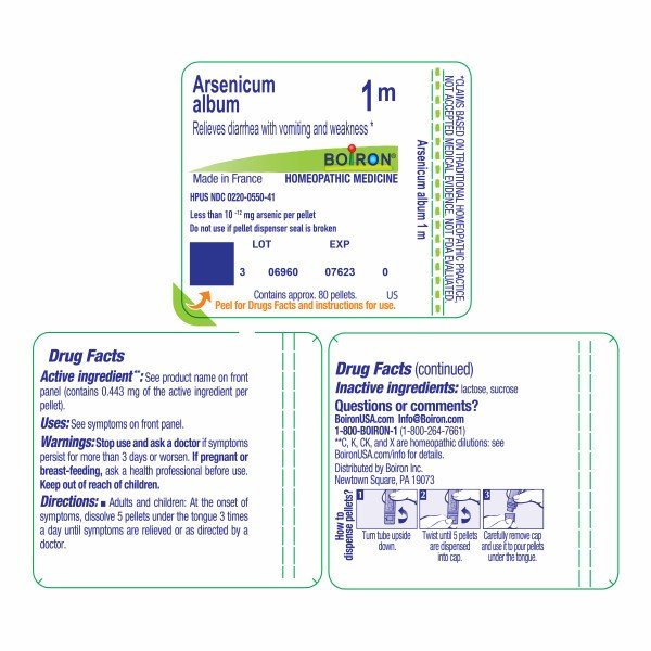 Boiron Arsenicum Album 1M Homeopathic Single Medicine For Digestive 80 Pellet