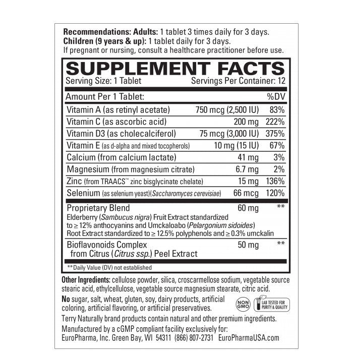 EuroPharma (Terry Naturally) ViraPro 3-Day Boost 12 Chewable