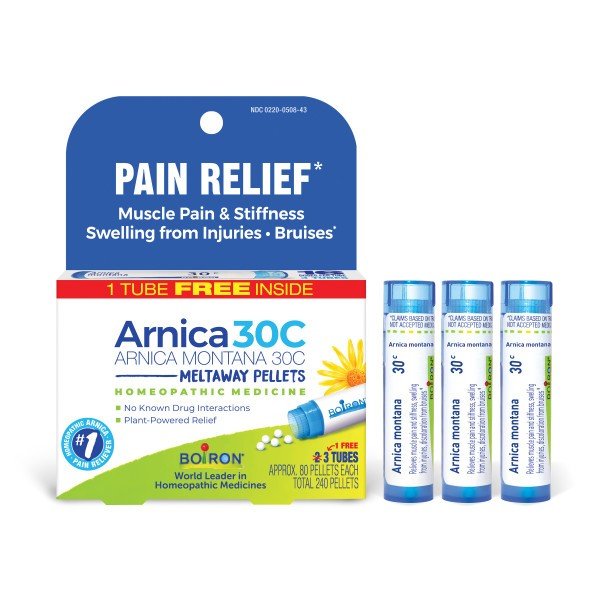 Boiron Arnica Montana 30C 3 MDT Homeopathic Medicine For Pain Relief 240 Pellets