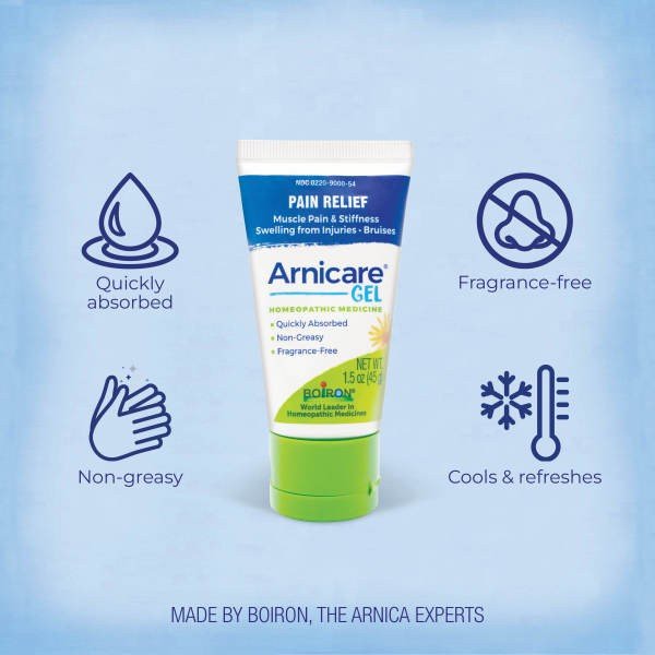 Boiron Arnicare Gel Homeopathic Medicine For Pain Relief 1.5 oz Gel