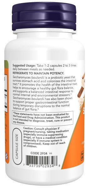 Now Foods Saccharomyces Boulardii 60 VegCap