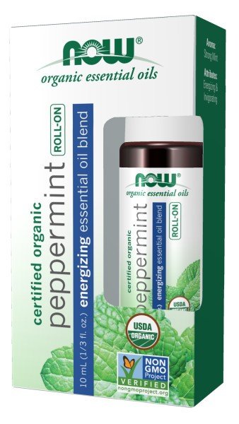 Now Foods Organic Peppermint 10 mL Roll-on