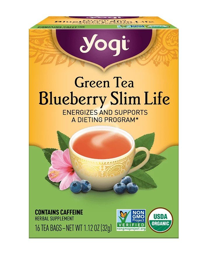 Yogi Teas Green Tea Blueberry Slim Life 16 Bag